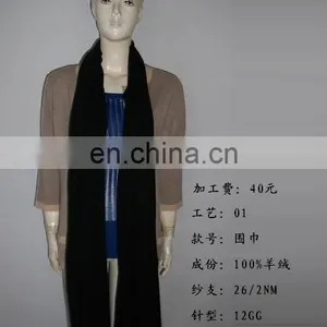 Luxury Plain Knitted 100% Pure Real Cashmere Scarf thumbnail-3