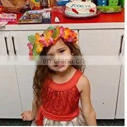 Mahalo Floral Leis Headband 12 PC Set Silk Headband Lei Headband Kauai Headband thumbnail-4