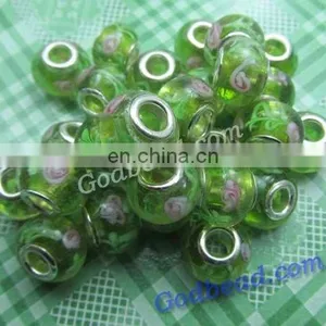 P340 Colourful Glass Bead Wholesale Handmade Murano Lampwork Glass European Beads Fit for Charm Bracelets thumbnail-1