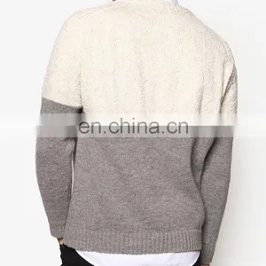 Latest Men's Shrug Cashmere Knit Sweater Design of Hand Made Sweaters thumbnail-4