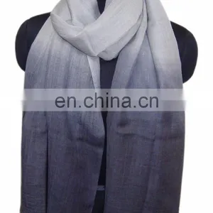 Ombre Pashmina Wool in Two Tone Colour Shawls thumbnail-2