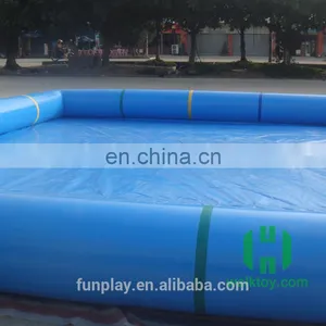 HI High Quality PVC Inflatable Pool, Giant Rectangular Inflatable Swimming Pool thumbnail-3