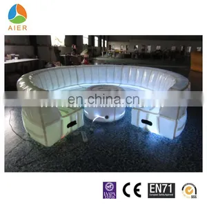 Fashon Inflatable Sofa Chair,LED Inflatbale Sofa With Table thumbnail-3