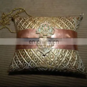 Brass Pillow Clutch Purse thumbnail-1