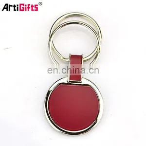 Personalized Manufacturers Made Cheap Wholesale Bulk Fashion Metal Custom Car Brand Logo Leather Keychain thumbnail-3