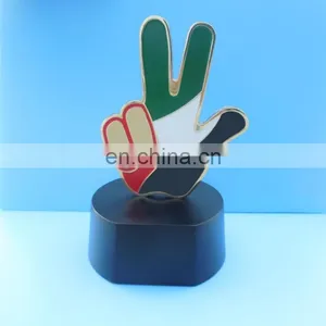 Dubai Sheikh Hand Design Wooden Holder Trophy thumbnail-1