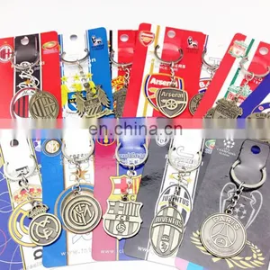 Europe's Football Leagues Club Keychain Soccer Club Logo Bronze Keychain thumbnail-5