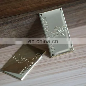 Fashion Durable Metal Garment Label Customized Handbag Metal Logo for Sale thumbnail-3