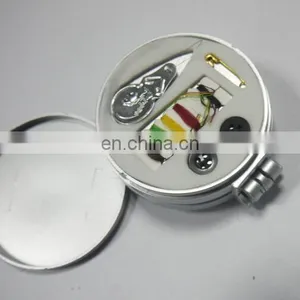 Round Foldable Hair Brush With Mirror And Sewing Kit Set With Available Color Provided thumbnail-3