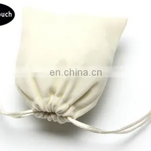 Shenzhen Factory Supply Custom Logo Black Velvet Drastring Bag thumbnail-4
