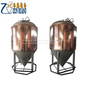 Red Copper Stainless Steel 500 Liter Beer Brewing Equipment Fermenting System Fermenter Fermentor for Bar thumbnail-2