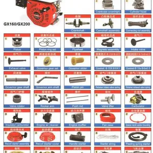 GX120 GX160 GX200 GX270 Power Engine Spare Parts thumbnail-1