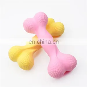 Eco-friendly Milk Flavored Pet Teeth Cleaning Chew Bone TPR Dog Toys thumbnail-4