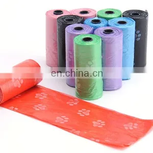 Custom Printed Biodegradable Compostable Disposable Eco Friendly Black Trash Garbage Pet Dog Waste Poop Poo Bag For Dogs thumbnail-2