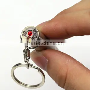 Metal Laser LED Light Bullet Keychain for Gift thumbnail-4
