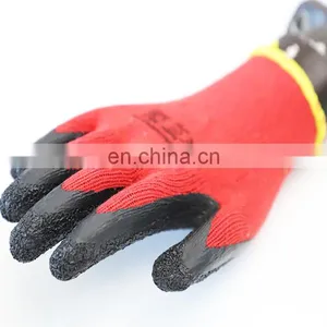 Crinkle Latex Palm Dip Cotton Blend Gloves For Construction thumbnail-1