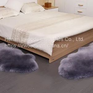 Factory Directly Sale Shaggy Real Sheepskin Area Rug Fur Cushion Genuine Sheepskin Carpet thumbnail-3