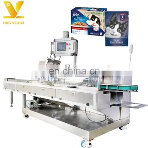 Automatic Sea Food /Dog Food /Cat Food/Pet Food Carton Box Packing Packaging Machine thumbnail-1