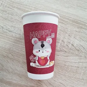 Disposable Recyclable Coloured Paper Cups thumbnail-1