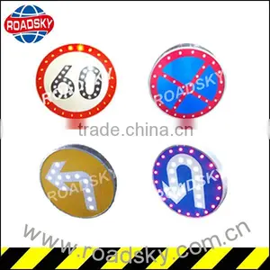 Variable Aluminum Flashing Speed Limited Traffic Sign thumbnail-1