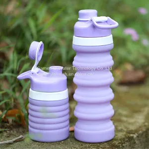 Bpa-free Folding Silicone Travel Camping Water Bottle thumbnail-1