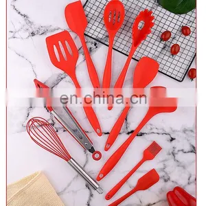 Hot Selling Stainless Steel Modern Quality Luxury Eco Friendly Reusable Household Portable Unique Silicone Kitchen Utensils thumbnail-5