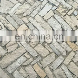 Hot Sale Cheap Natural Rusty Stacked Stone Wall Cladding thumbnail-3