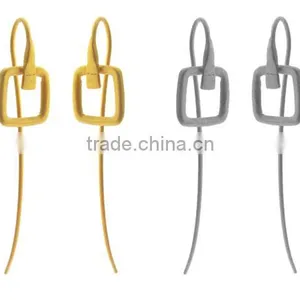 Plain Silver Square Shaped Earrings thumbnail-1
