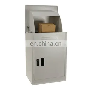 Outdoor Stainless Steel Metal Post Safe Private Home Parcel Box For Letter Mail thumbnail-5