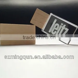 Special Wooden Crystal USB Pendrive With Differnet Shapes Crystal 3D thumbnail-4