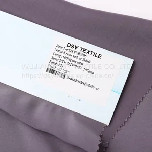 Frech Velvet Fabric High Density Good Quality French Velvet thumbnail-4