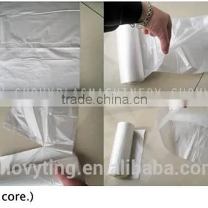 High Speed Star Sealing Vest Bag Rubbish Trash Bag Rolled Bag Making Machine thumbnail-4
