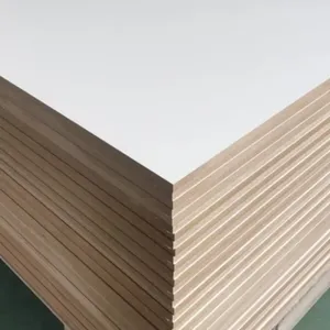 Factory Direct Selling Melamine Faced Waterproof Wood Grain Color Melamine Mdf Customized Sheet thumbnail-1
