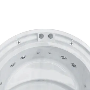 Round Modern Design Free Standing Outdoor Hydrotherapy Massage SPA Bath Hot Tub Acrylic Whirlpool Massage Bathtub thumbnail-3
