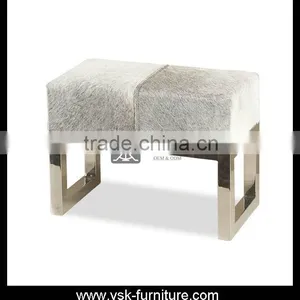 OT-093 Modern Design Fabric Stool With Chrome Legs thumbnail-1