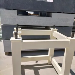 Marble Platform With Thickened Square Steel Bracket 00 Grade Adjustable Level Support Frame Adjusting Jacking Platform Base Granite Slab Bottom thumbnail-1