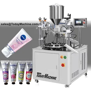 Automatic Body Hand Cream Ultrasonic Filling Sealing Machine for Cosmetics Soft Tubes thumbnail-5