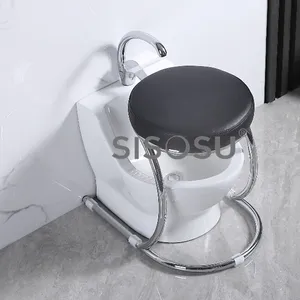 WU12 STEPEASE WUDU BASIN MINI (WITH ROUND CHROME STOOL) thumbnail-1