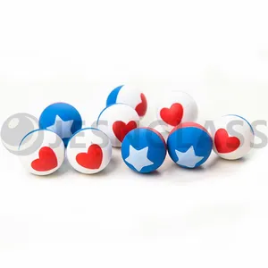 Factory Wholesale Various Design Bouncy Ball Printed Bouncy Toy Rubber Balls thumbnail-5