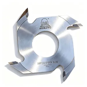 Wood Joint Cutter 160mm 2W 5.5mm Pitch Alloy for Finger Jointing - AOMJNG thumbnail-2