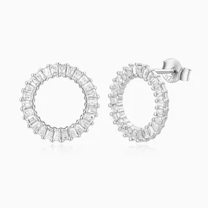 Shining Star Jewelry Baguette Tennis Ring Fine Silver Jewelry Sets For Women thumbnail-4