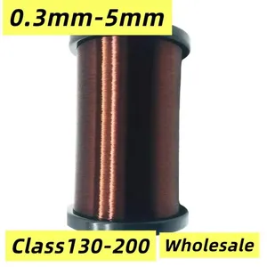 WanZhou EIW 220V 500m Single-Core Solid IP20 Copper Clad Aluminum Enameled Round Wire 12-22 AWG 50-100C Heating Electrical thumbnail-5