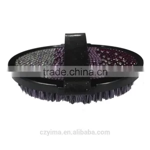 Hot! Bling Horse Body Brush With Purple Gradient Pattern/rhinestone thumbnail-1