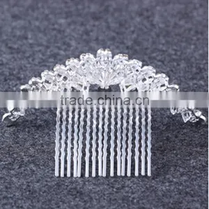 2015 Fashion Design Crystal Rhinestone Bride Crown Beautiful Crown for Women thumbnail-3