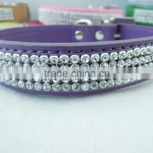Manufacturer Supply Diamond Type Leather Pet Collar Fashion Decoration Dog Collar thumbnail-6