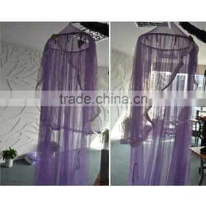 Children Circular Bed Canopy LED Mosquito Net Bed Baby Outdoor Folding Mosquito Net Tent thumbnail-3