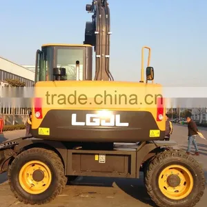 LG685 Excavator, Walking Wheel Excavator, 8T Wheel Excavator thumbnail-4