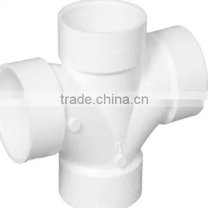 150mm Plastic Pvc Pipe Double Tee,cross,elbow for Drian , Customized Processing of Plastic Parts thumbnail-2