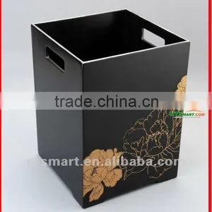 Fine Quality Square Faux Leather Waste Bin thumbnail-1