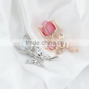 2016 Popular Clothing Alloy Plating Dumb Gold Leaf Flower Brooch Tulip For Men And Women Are Optional thumbnail-6